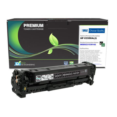 MSE Remanufactured Extended Yield Black Toner Cartridge for HP CC530A (HP 304A)