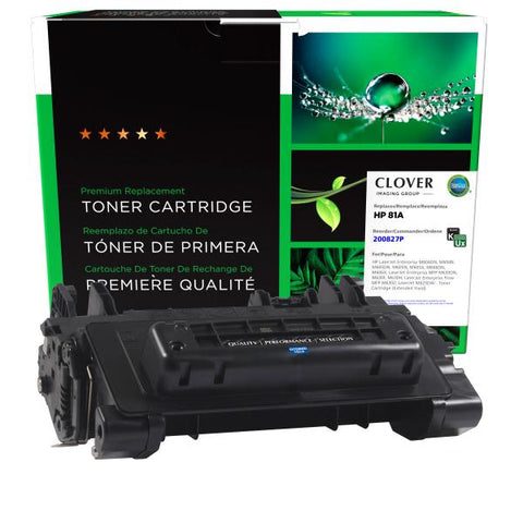 Clover Technologies Group, LLC Remanufactured Extended Yield Toner Cartridge (Alternative for HP CF281A 81A) (18000 Yield)