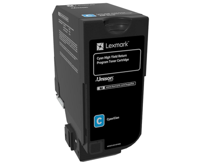 Lexmark High Yield Cyan Return Program Toner Cartridge (16000 Yield)