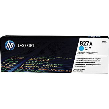 HP 827A (CF301A) Cyan Original LaserJet Toner Cartridge (32000 Yield)