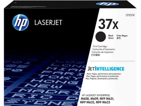 HP 37X (CF237X) High Yield Black Original LaserJet Toner Cartridge (25000 Yield)