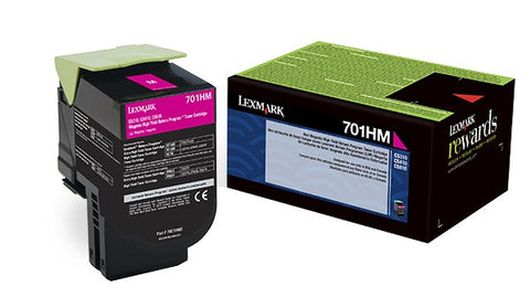 Lexmark (701HM) High Yield Magenta Return Program Toner Cartridge (3000 Yield)