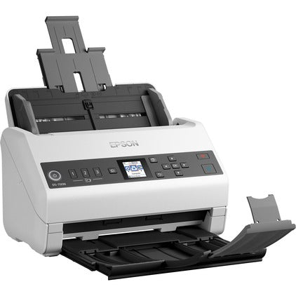 Epson Epson DS-730N - Document scanner - Contact Image Sensor (CIS) - Duplex - Ledger - 600 dpi x 600 dpi - up to 40 ppm (mono) / up to 40 ppm (color) - ADF (100 sheets) - up to 4500 scans per day - USB 2.0, Gigabit LAN