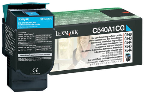 Lexmark Cyan Return Program Toner Cartridge (1000 Yield)